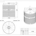 Купить емкость пластиковую V 10000 цилиндрическую в Минск
