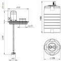 Купить емкость T 500 с лопастной мешалкой в Минске