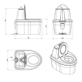 Купить торфяной туалет Rostok Комфорт графит в Минске